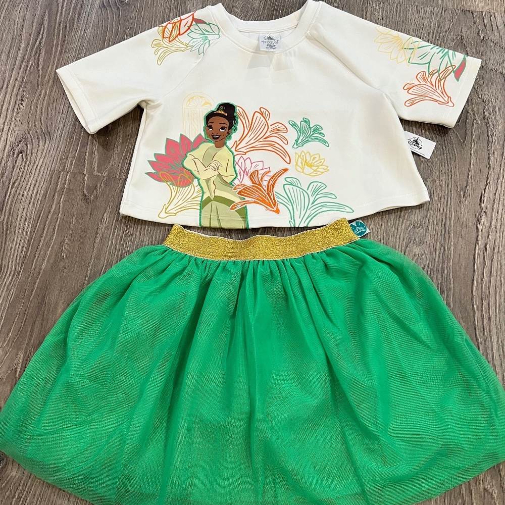 NWT Disney Tiana Skirt and Top size 7/8